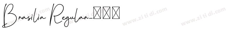 Brasilia Regular字体转换